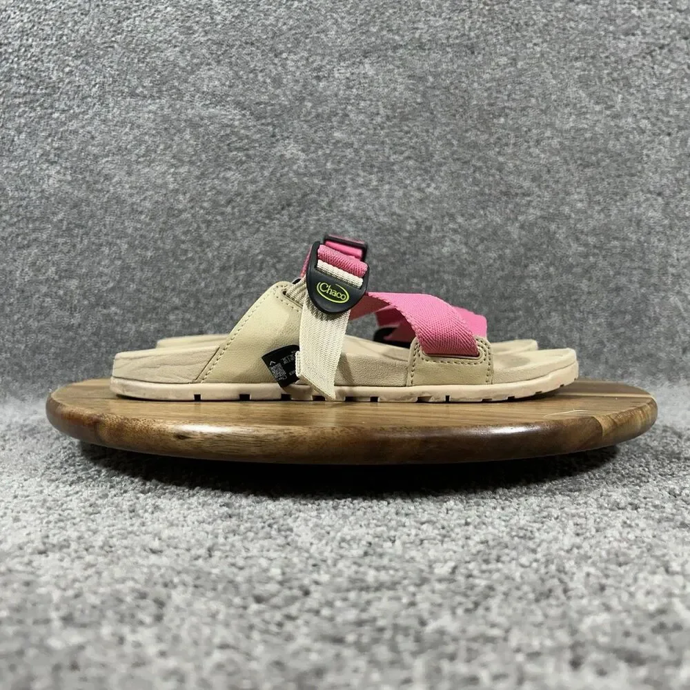 Chaco Lowdown Slide Women’s Size 7 Hot Pink Outdoor Trail Slip On Sandals Used